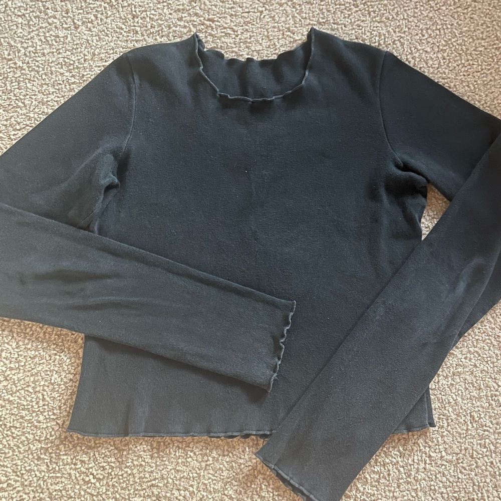 black long sleeve brandy top - Picture 1 of 2